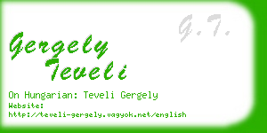 gergely teveli business card